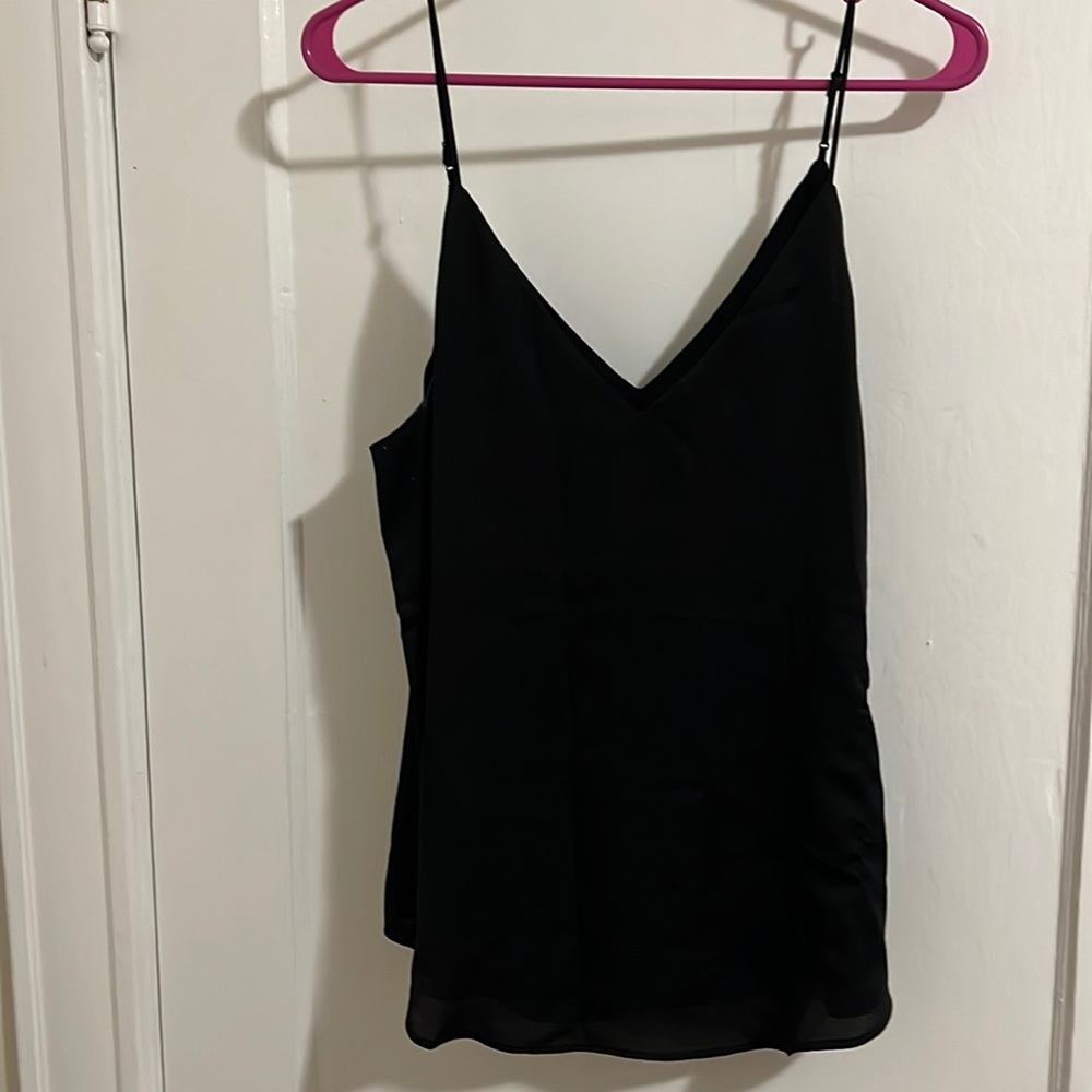 Black Silky tank top from express